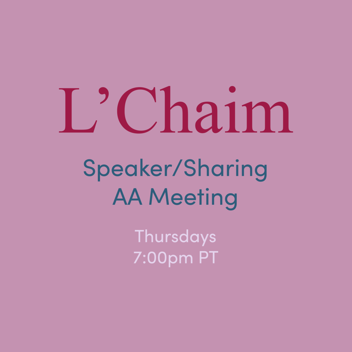 Upcoming Events - Beit T'Shuvah